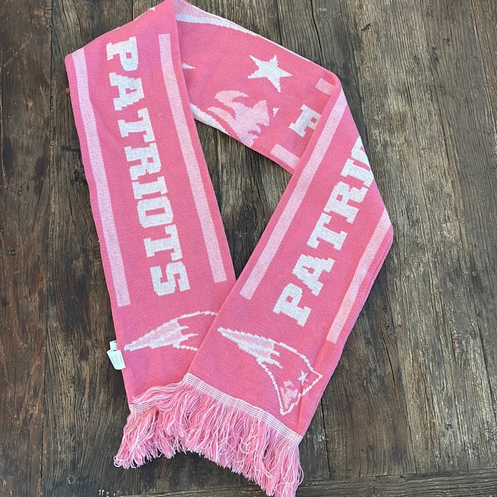 Pink New England Patriots Scarf